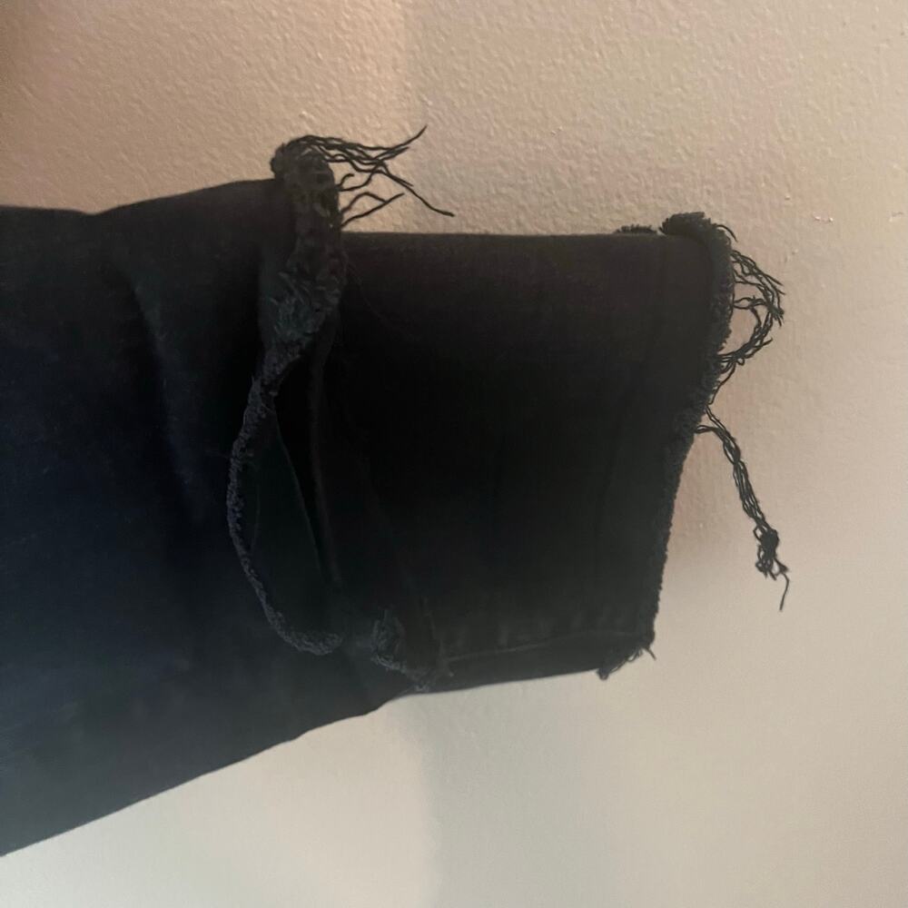 Cabi Size 10 Slim boyfriend faded black distressed jeans - Picture 5 of 9